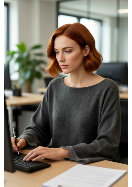 Kadınlar Için Düz Regular Kalıp Kayık Yaka Düşük Kol Triko Kazak Kış Kombinlerinin Vazgeçilmezi fırsatları