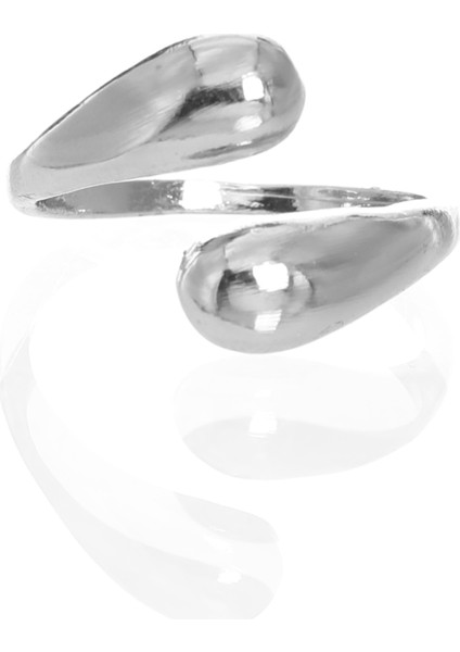 Kadın Minimalist Tarz Dolama Model Ayarlanabilir Su Damlası Yüzük indirimleri