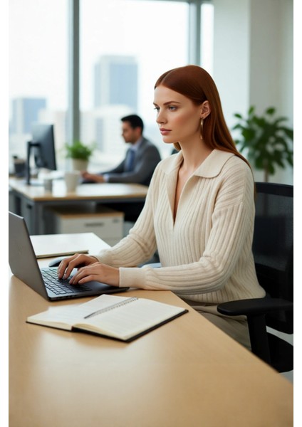 Kadınlara Özel Oversize Fitilli Triko Kazak Düşük Kol Polo Yaka Kış Sezonu Için Ideal Günlük Giyim fırsatları