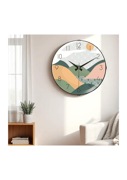 Mountain Bombe Gerçek Cam Sessiz Mekanizma 36CM Duvar Saati Pds-36 fiyatları