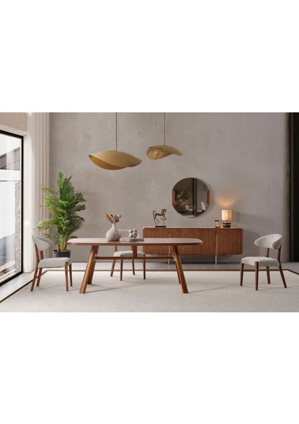 Vion Wallnut Yemek Odası Takımı fiyatları