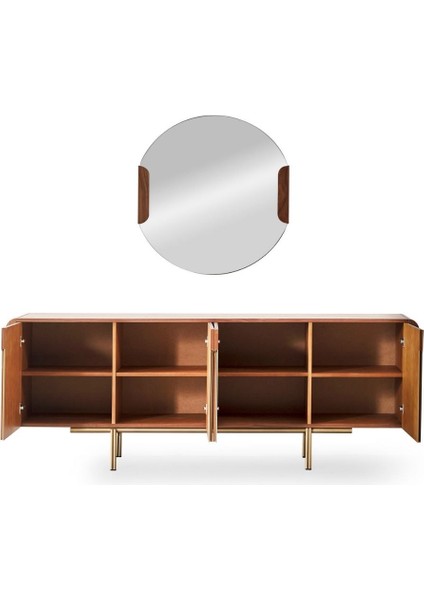 Vion Wallnut Yemek Odası Takımı