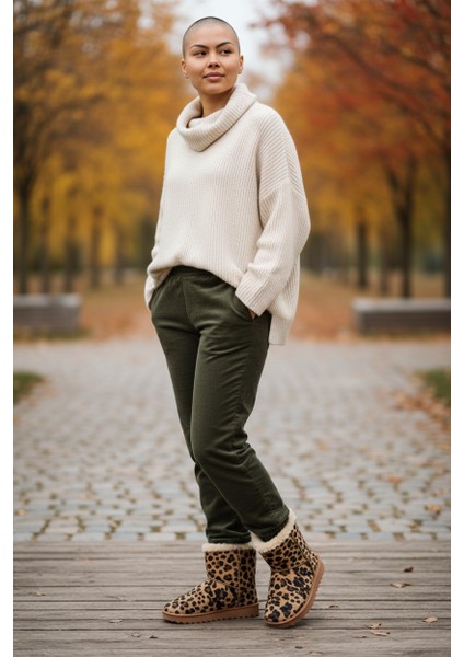 Muhdamads Süet Içi Kürklü Kalın Taban Kışlık Bot & Bootie fırsatları