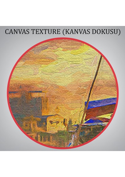 -Premier Kanvas Serileri- Vietnam'ın Mekong Yüzen Pazar Tho'da Tekne TABLOSU-1225