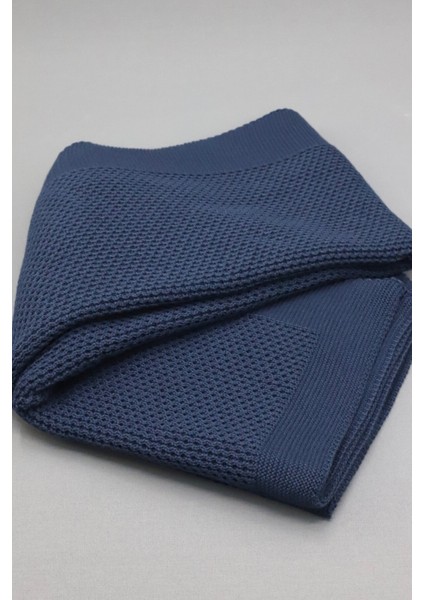 Yumuşak Örgü Battaniye Düz 130X170 cm Indigo | Tek Kişilik Tv Battaniyesi – Dekoratif ve Hafif fırsatları