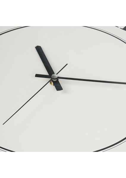 Dekoratif 55CM Siyah Metal Duvar Saati –cam Ön Yüzey,roma Rakamlı, Sessiz Mekanizma-Piano Krem Rengi modelleri