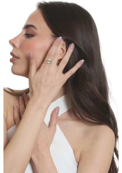 Kadın Minimalist Tarz Dolama Model Ayarlanabilir Su Damlası Yüzük fırsatları