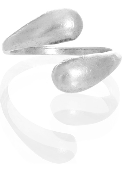 Kadın Minimalist Tarz Dolama Model Ayarlanabilir Su Damlası Yüzük indirimleri