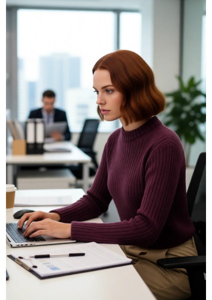 Kadınlara Özel Rahat Regular Kesim Crop Triko Kazak Fitilli Dokusu Ile Kış Stilinizi Tamamlayın fırsatları