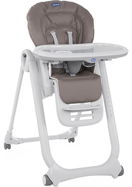 Polly Magic Mama Sandalyesi, 5 Noktalı Emniyet Kemerli, Kaymaz Ayaklı, 8 Kademeli Yükseklik Ayarlı, 6 Ay - 15 Kg, Kahverengi