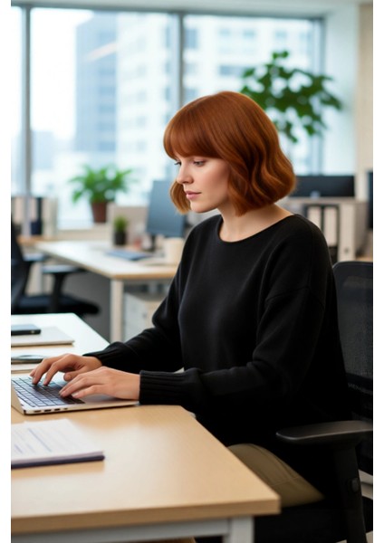 Kadın Modern Düz Desen Kayık Yaka Triko Kazak Standart Kol Kış ve Sonbahar Şıklığı Için Kaliteli