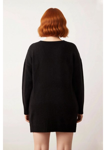 Kadın Modern Düz Desen Kayık Yaka Triko Kazak Standart Kol Kış ve Sonbahar Şıklığı Için Kaliteli modelleri