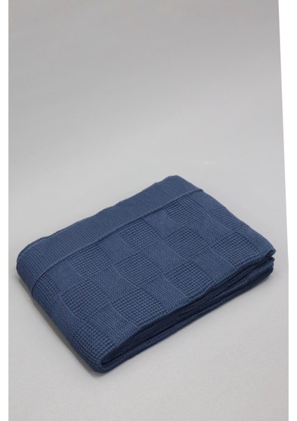 Yumuşak Örgü Battaniye Karo 130X170 cm Indigo | Tek Kişilik Tv Battaniyesi – Dekoratif ve Hafif fiyatları
