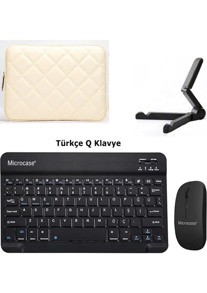 Tcl Tab 11 Gen 2 Tablet Için Çanta+Türkçe Bluetooth Klavye+Mouse+Tablet STANDI-AL8124