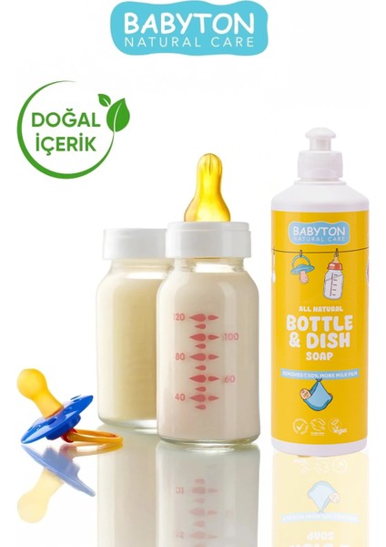 Doğal Emzik ve Biberon Temizleyici 2'li Set 500 ml modelleri