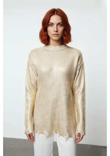 Kadın Basic Ribana Dokuma Bisiklet Yaka Düşük Kol Akrilik Triko Kazak Sonbahar Kış Şıklığı fiyatları