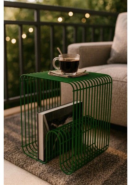 Viyana Tel Metal Tasarımlı Modern Paslanmaz Yan Sehpa, Dekoratif Metal Sehpa fiyatları