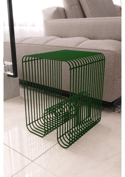 Viyana Tel Metal Tasarımlı Modern Paslanmaz Yan Sehpa, Dekoratif Metal Sehpa fırsatları