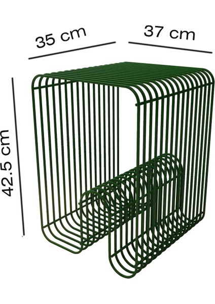 Viyana Tel Metal Tasarımlı Modern Paslanmaz Yan Sehpa, Dekoratif Metal Sehpa indirimleri