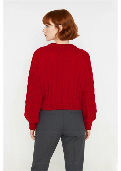 Kadın Basic Oversize Saç Örgü Dik Yaka Crop Triko Kazak Soğuk Havalar Için Modern Stil Kaliteli modelleri