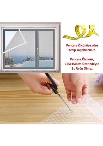 Beyaz Hazır Sineklik Tülü (150X125 Cm) Çift Kat Sök Tak Pratik Yıkanabilir Pencere Kapı Sinekliğimft modelleri