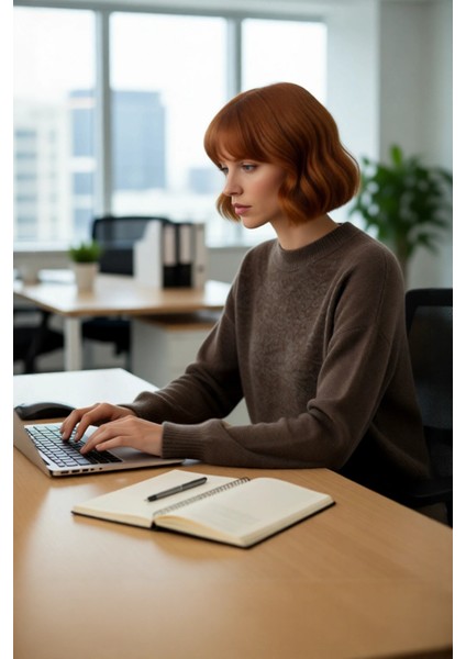 Kadın Modern Oversize Triko Kazak Bisiklet Yaka Düşük Kol Rahat ve Şık Görünüm Sağlar Kaliteli