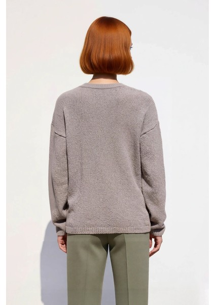 Kadın Düşük Kol V Yaka Triko Kazak Regular Kalıp Ile Kış Şıklığı ve Konfor Bir Arada Kaliteli fiyatları