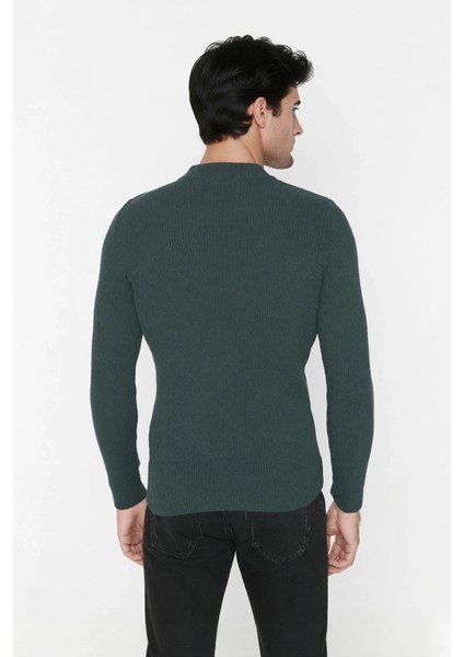 Erkek Fitted Dik Yaka Uzun Kol Triko Kazak Günlük Şıklık ve Konfor Için Ideal Seçim Kaliteli modelleri