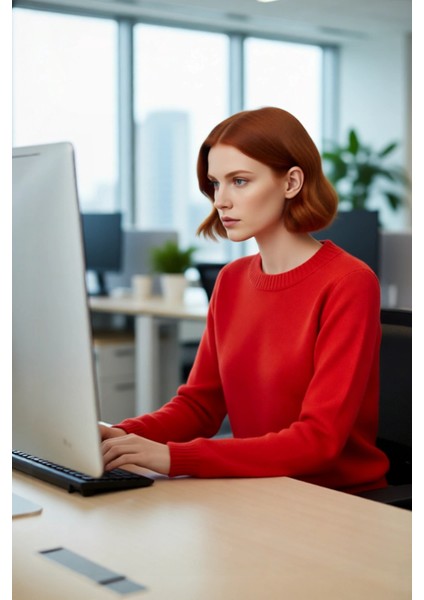 Kadın Oversize Bisiklet Yaka Standart Kol Triko Kazak Düğmeli Detayıyla Günlük Şıklığı Yakala fırsatları