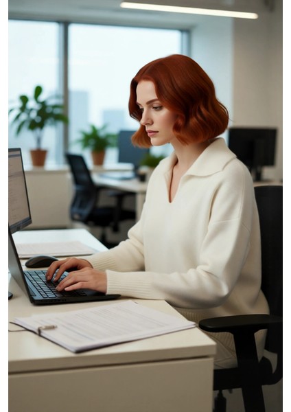 Kadın Günlük Giyim Oversize Kalıp Düşük Kol Triko Kazak Polo Yaka Modern Şıklık Sunan Kışlık Ürün