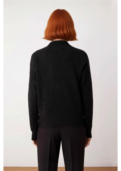 Kadın Modern Incili Fiyonk Işlemeli Triko Kazak Regular Kalıp Bisiklet Yaka Günlük Şık Giyim modelleri