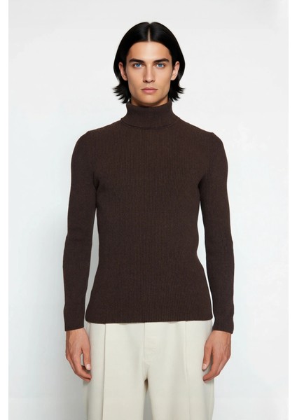 Erkek Fitted Balıkçı Yaka Fitilli Pamuklu Kışlık Kazak Soğuk Havalarda Tarz Sahibi Görünüm Sağlar fiyatları