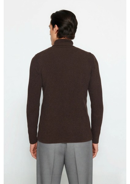 Erkek Fitted Balıkçı Yaka Fitilli Pamuklu Kışlık Kazak Soğuk Havalarda Tarz Sahibi Görünüm Sağlar modelleri