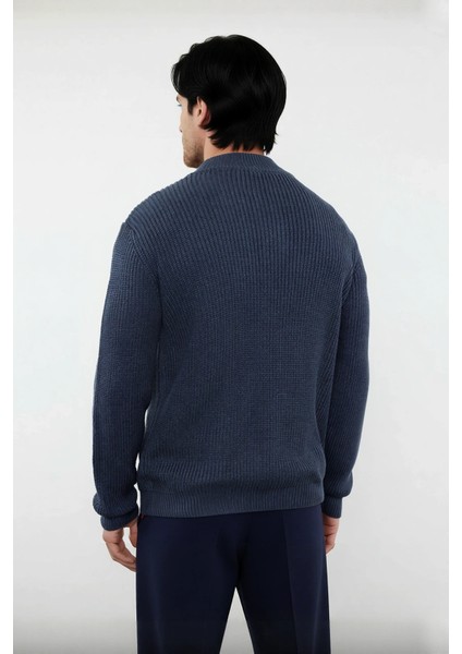 Erkek Basic Regular Fit Fermuarlı Dik Yaka Selanik Örgü Triko Kazak Günlük Stilinize Modern Dokunuş. modelleri