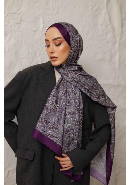 Etnik Desen Larisa Şal Mor modelleri