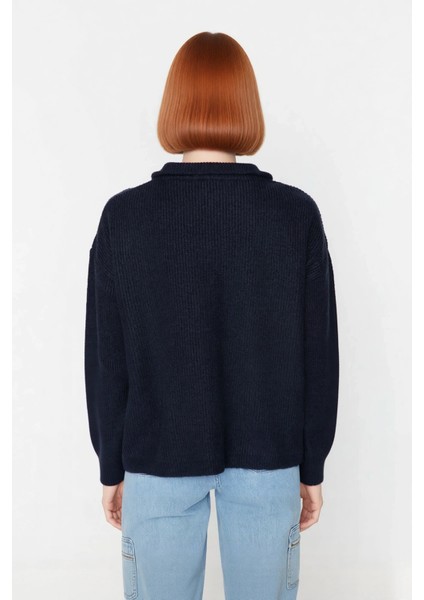 Kadın Oversize Basic Dokulu Uzun Kollu Fermuarlı Dik Yaka Selanik Örgü Triko Kazak Kaliteli fiyatları