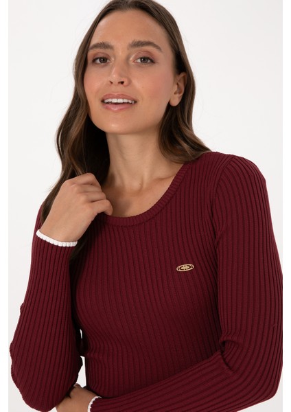 Kadın Bordo Kazak /triko 50314780-VR014 fiyatları