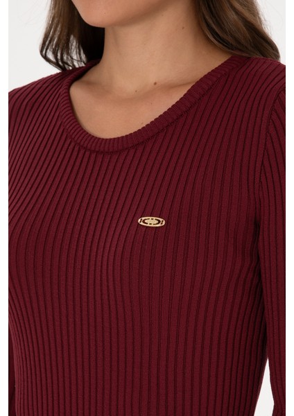 Kadın Bordo Kazak /triko 50314780-VR014