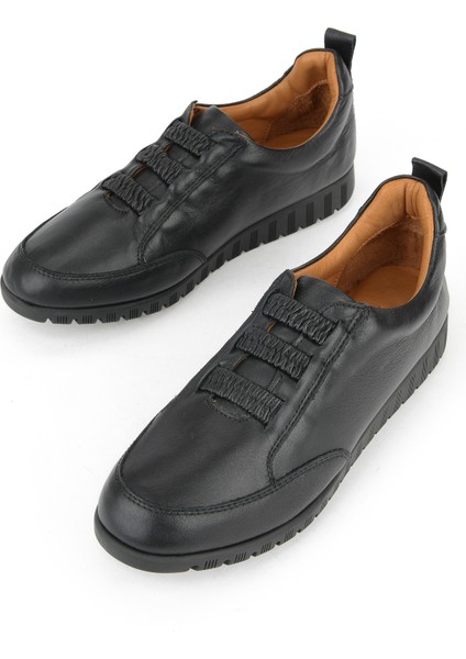, Kadın Hakiki Deri Ayakkabı 1531050Z26144006K Siyah indirimleri