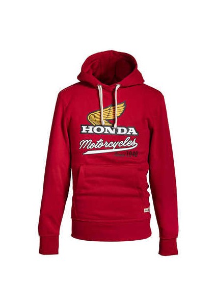 Kapüşonlu Kırmızı Sweatshırt