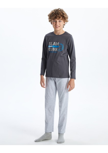 Yeni Sezon Bisiklet Yaka Erkek Çocuk Pijama Takımı fiyatları