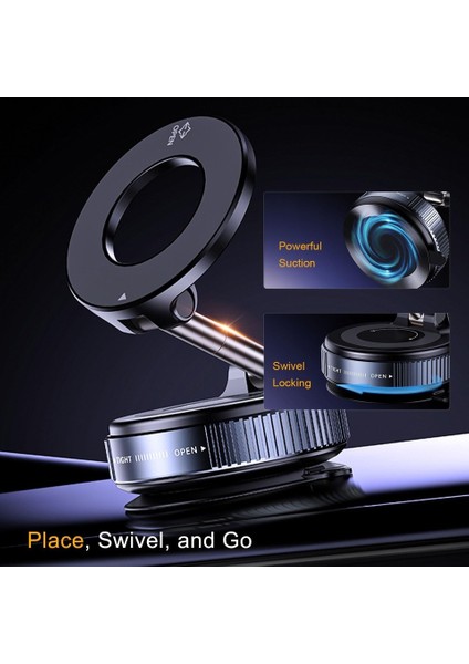 Magsafe Telefon Tutucu Tüm Yüzeylerle Uyumlu Vakumlu Sökülebilir 360 Oynar Başlıklı Üniversal Telefon Tutucu K007 modelleri