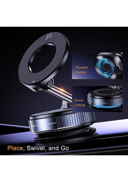 Magsafe Telefon Tutucu Tüm Yüzeylerle Uyumlu Vakumlu Sökülebilir 360 Oynar Başlıklı Üniversal Telefon Tutucu K007 indirimleri
