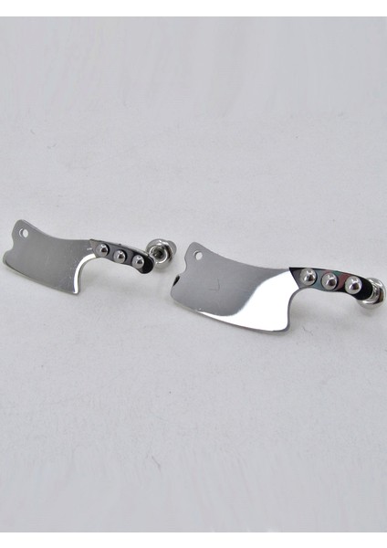 Chef 1 Küçük 1 Büyük Boy Çelik Satır Küpe MSE18