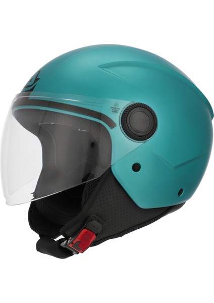 Jet Brezza Metalik Kask Turkuaz
