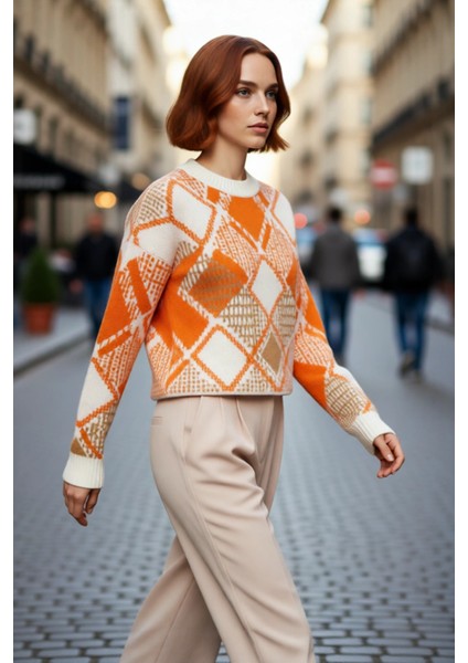 Kadınlara Özel Basic Kesim Düşük Kol Bisiklet Yaka Crop Triko Kazak Soğuk Günlerin Favorisi fırsatları