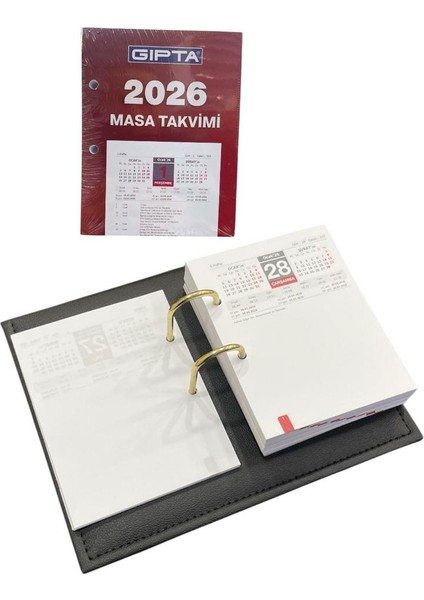 2026 Masa Takvimi + Takvim Altlıklı