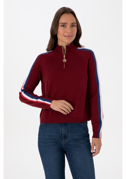 Kadın Bordo Kazak /triko 50314691-VR014