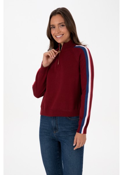 Kadın Bordo Kazak /triko 50314691-VR014 modelleri