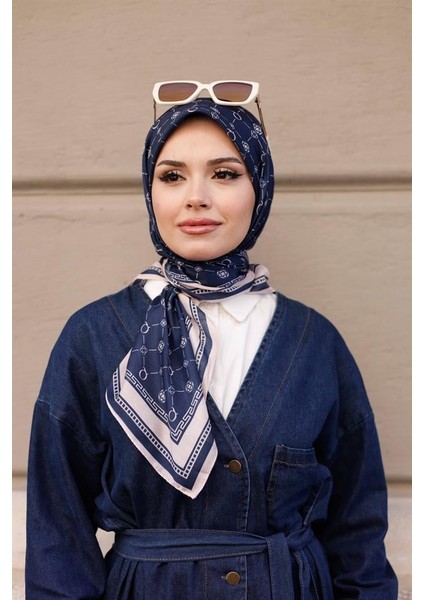 Q Serisi Eşarp Lacivert modelleri